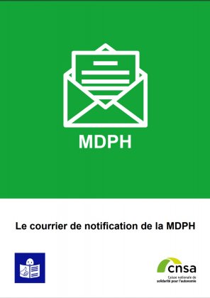 MDPH - Le courrier de notification de la MDPH